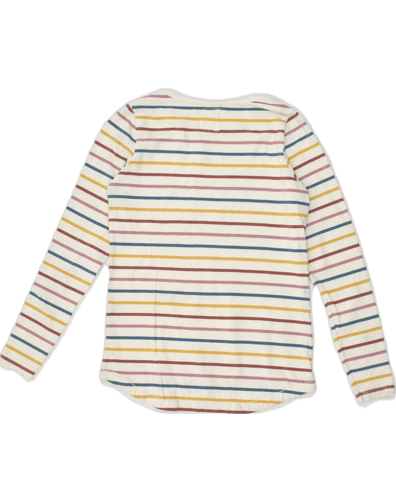 FAT FACE Womens Top Long Sleeve UK 8 Small  Multicoloured Striped Cotton | Vintage Fat Face | Thrift | Second-Hand Fat Face | Used Clothing | Messina Hembry 