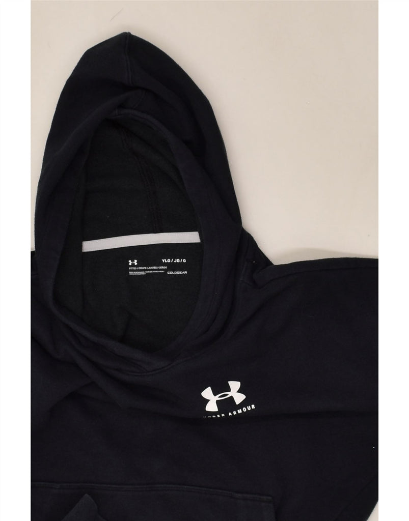 UNDER ARMOUR Boys Hoodie Jumper 13-14 Years Large Navy Blue | Vintage Under Armour | Thrift | Second-Hand Under Armour | Used Clothing | Messina Hembry 