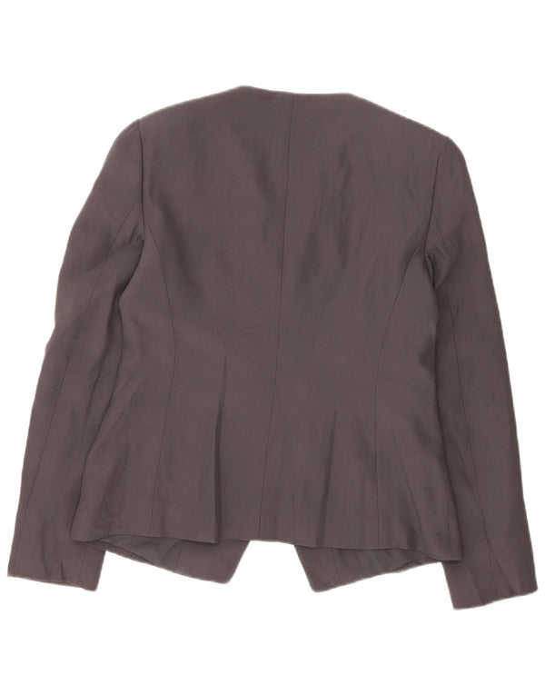Armani Collezioni Womens 1 Button Blazer Jacket IT 42 Medium Black Acetate