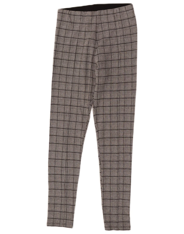 Zara Womens Leggings Medium Grey Check