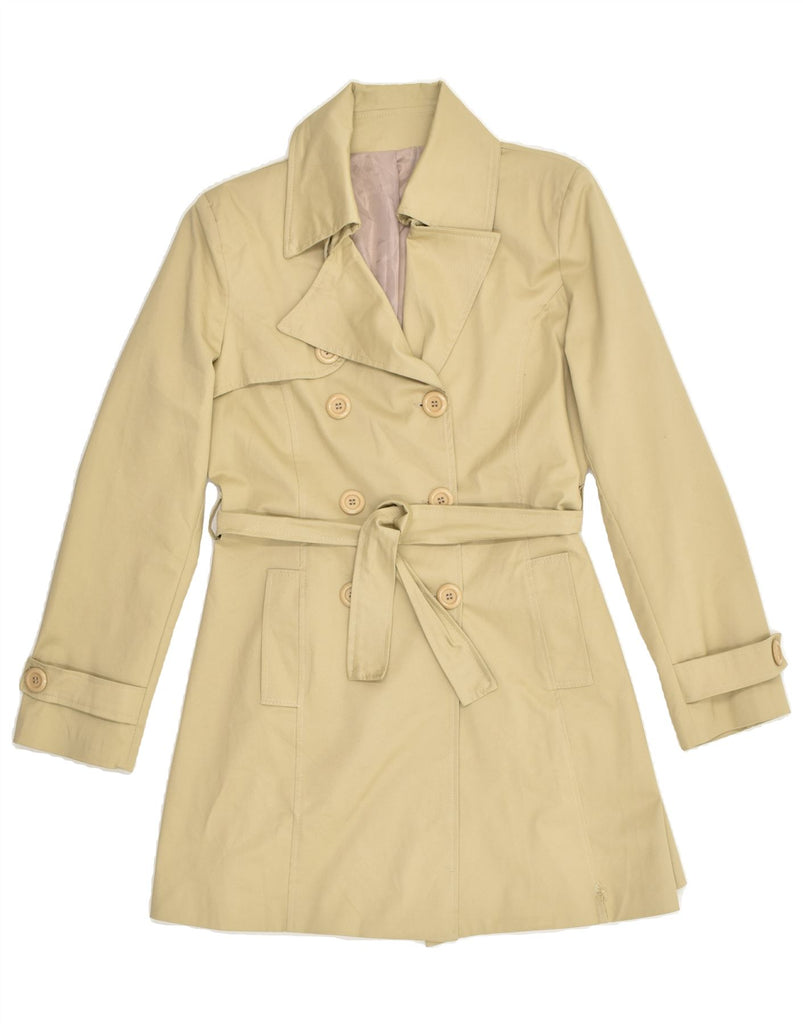 VINTAGE Womens Trench Coat UK 18 XL Beige Cotton | Vintage Vintage | Thrift | Second-Hand Vintage | Used Clothing | Messina Hembry 