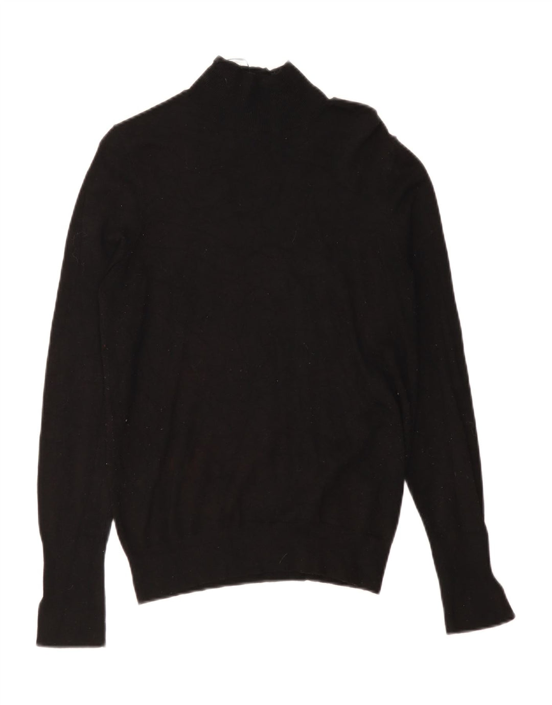 Zara Womens Turtle Neck Jumper Sweater UK 12 Medium Black