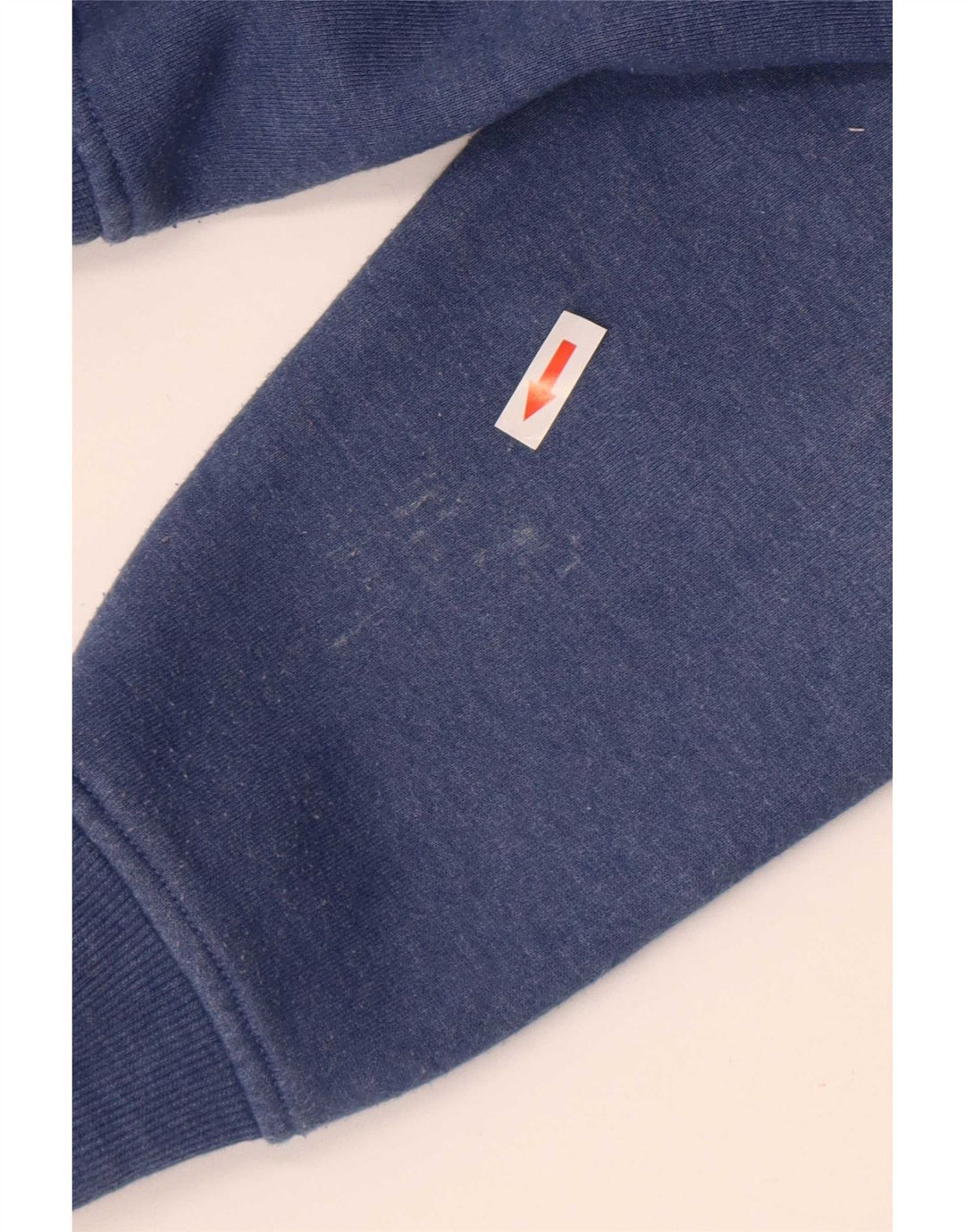 Animal Mens Zip Hoodie Sweater Medium Blue Cotton
