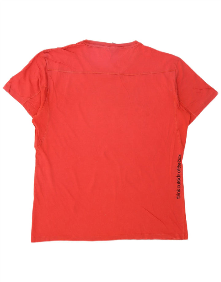 Jack & Jones Mens Graphic T-Shirt Top XL Red