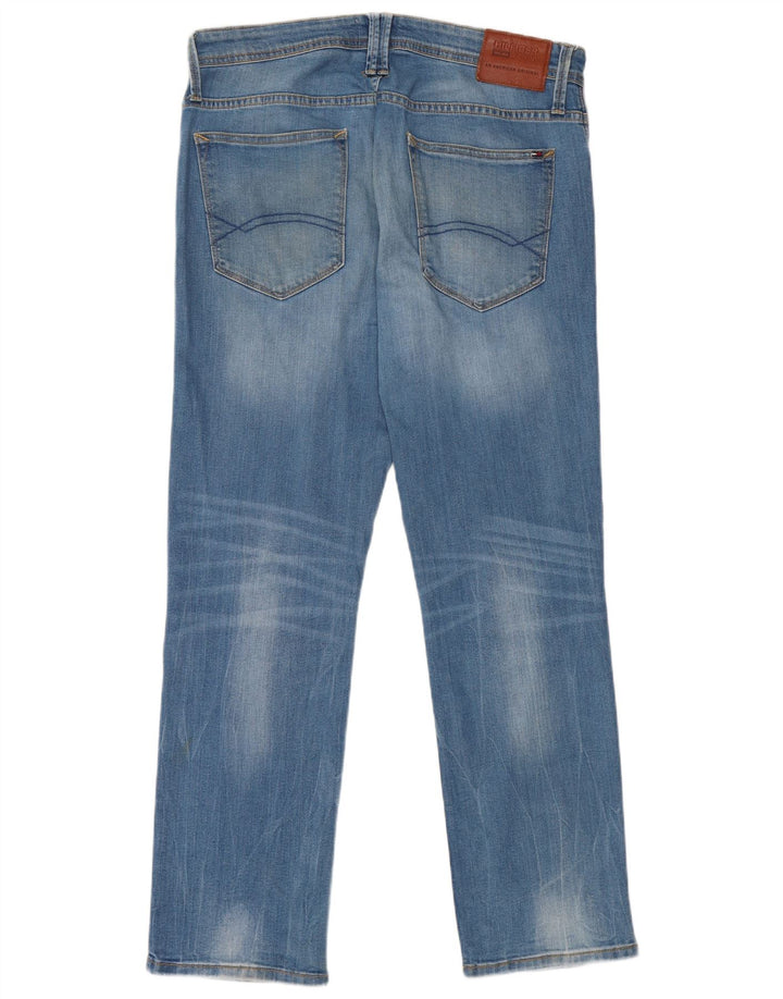 Tommy Hilfiger Mens Straight Jeans W34 L30 Blue Cotton