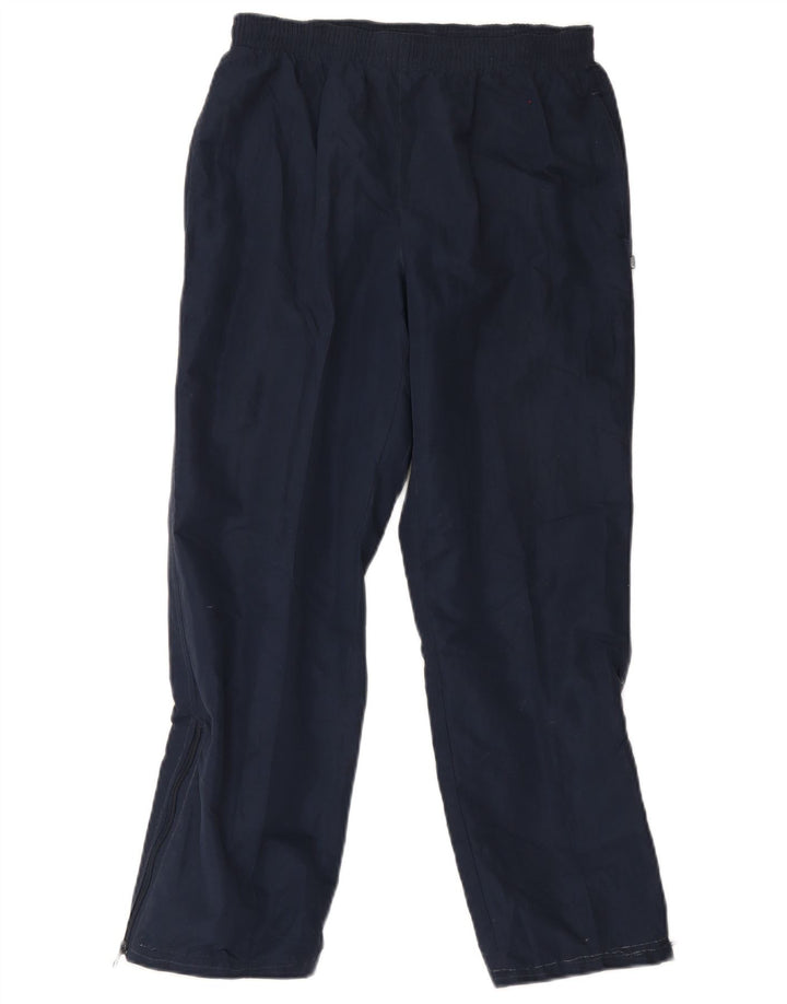 Asics Mens Tracksuit Trousers Small Navy Blue Polyester