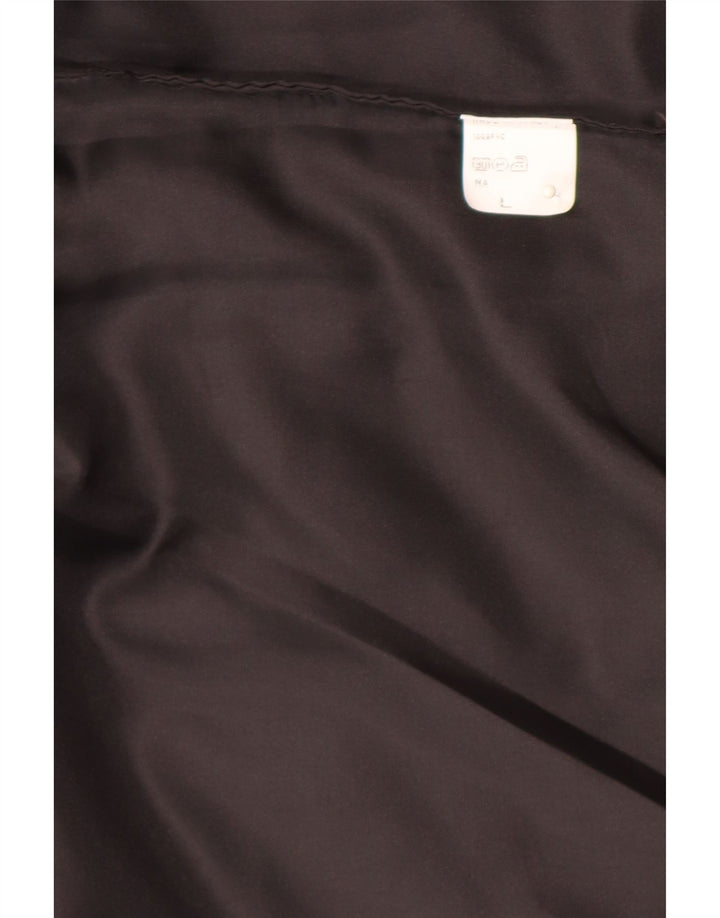 Off Limits Mens Faux Leather Waistcoat Large Black Polyvinyl