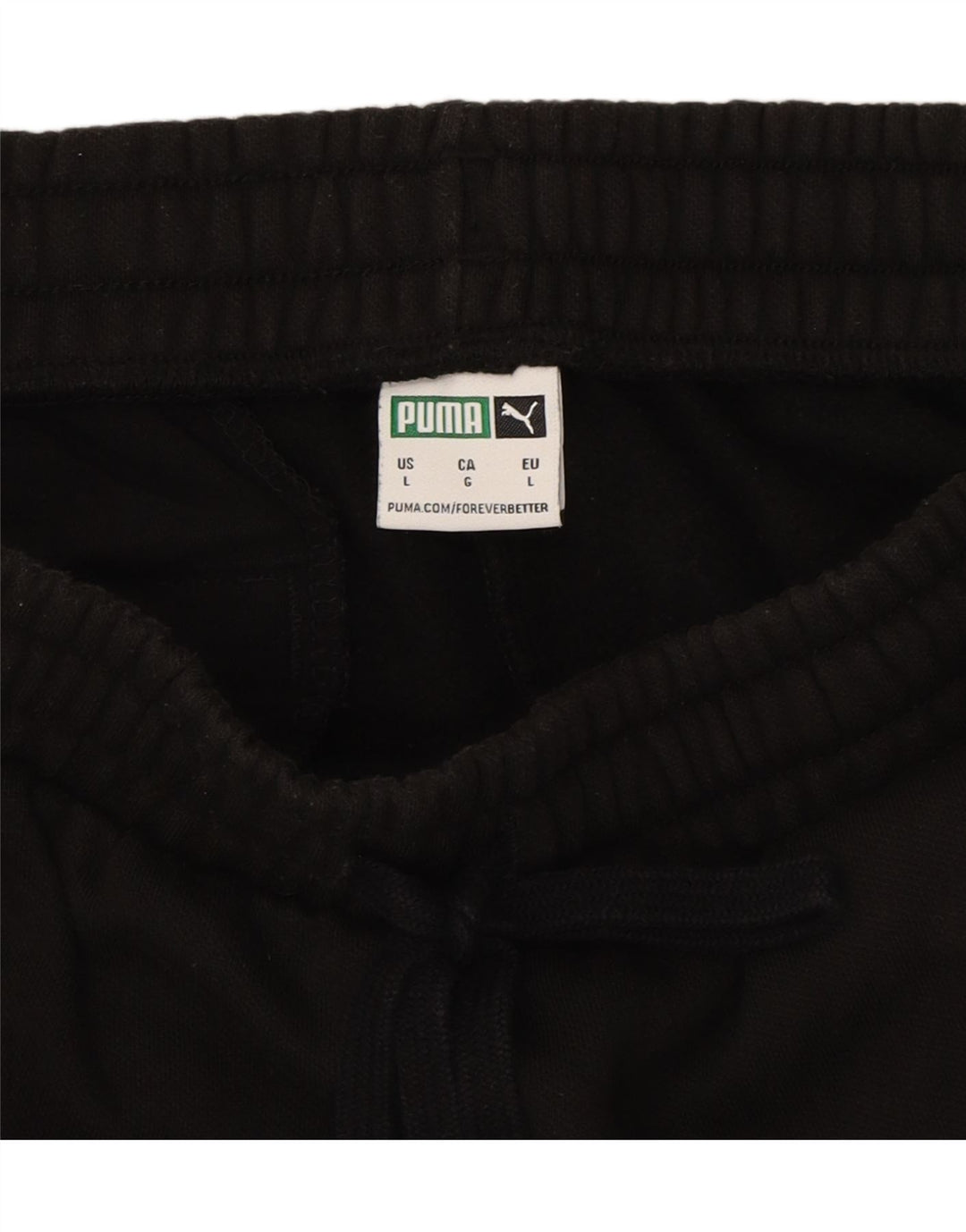 PUMA Mens Tracksuit Trousers Joggers Large  Black Cotton Vintage Puma and Second-Hand Puma from Messina Hembry 