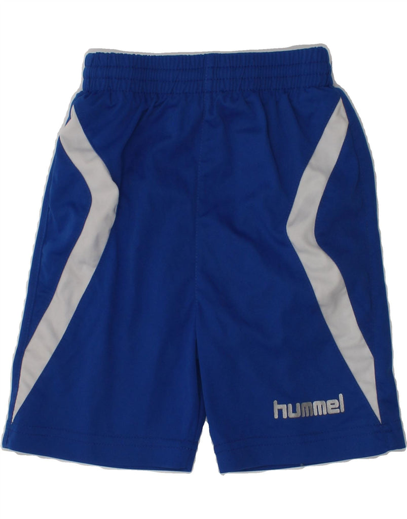 HUMMEL Boys Sport Shorts 5-6 Years Blue | Vintage Hummel | Thrift | Second-Hand Hummel | Used Clothing | Messina Hembry 