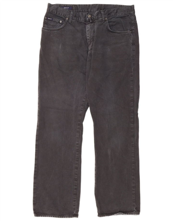Gant Mens Straight Jeans W34 L30 Black Cotton