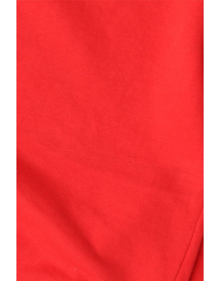 Zara Womens Sweatshirt Jumper UK 14 Medium Red Cotton
