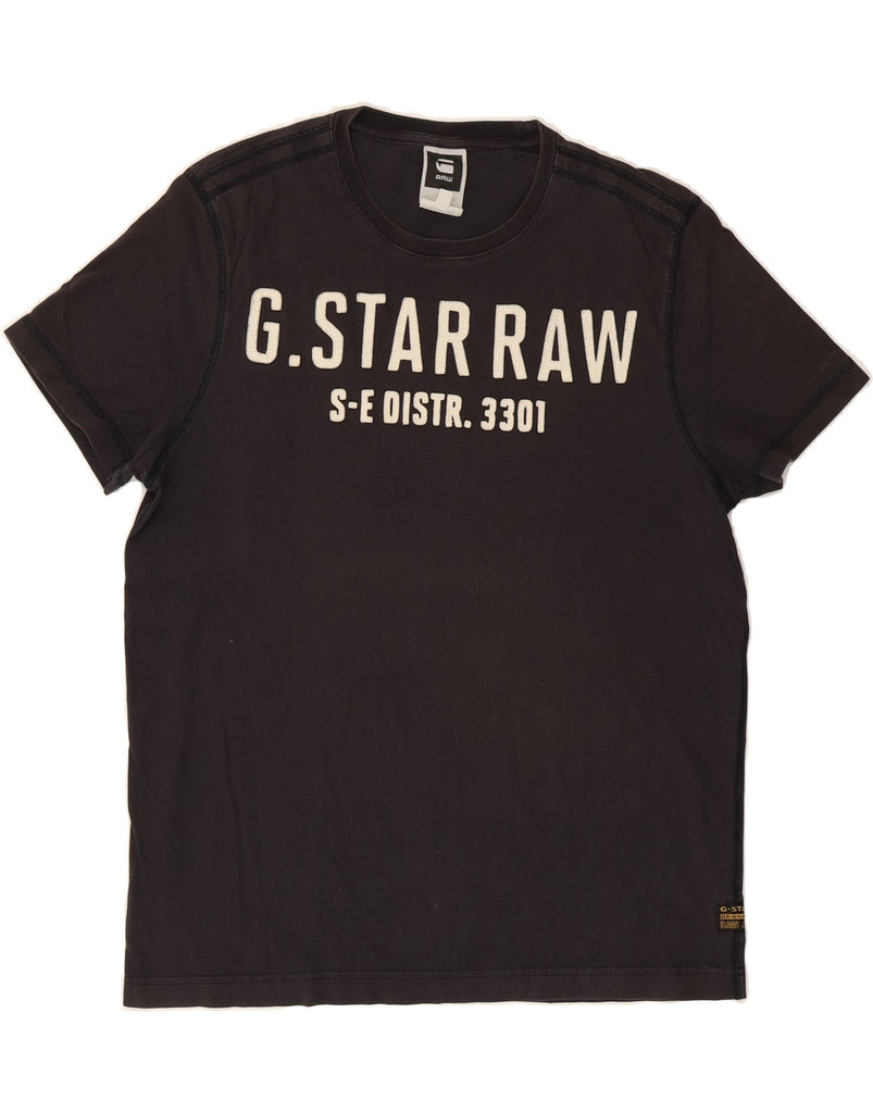 G-STAR Mens Graphic T-Shirt Top Large Black Cotton Vintage G-Star and Second-Hand G-Star from Messina Hembry 