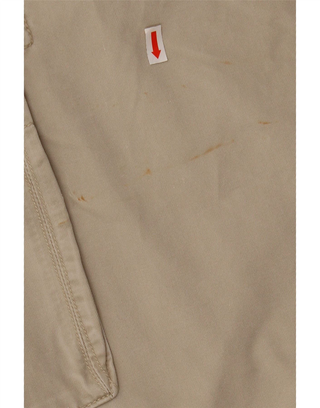 XDYE Womens Straight Cargo Trousers EU 42 Large W34 L31 Beige