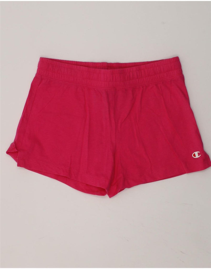 CHAMPION Girls Sport Shorts 9-10 Years Medium Pink Cotton | Vintage Champion | Thrift | Second-Hand Champion | Used Clothing | Messina Hembry 