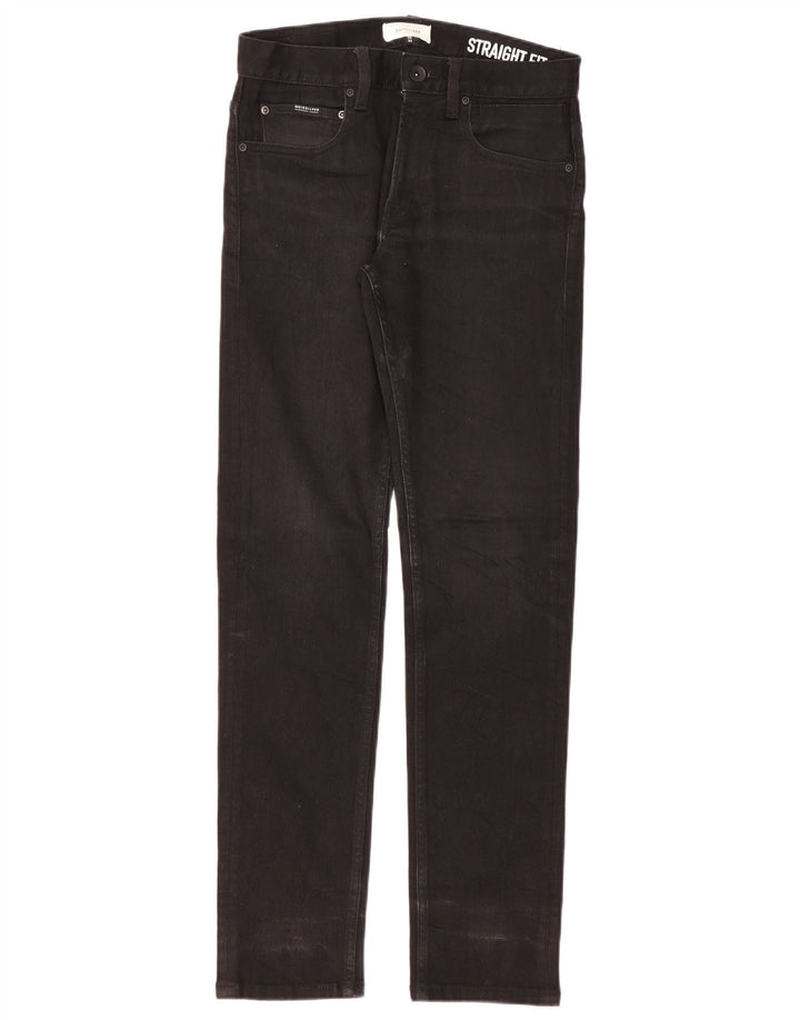 Quiksilver Mens Straight Jeans W28 L32 Black Cotton