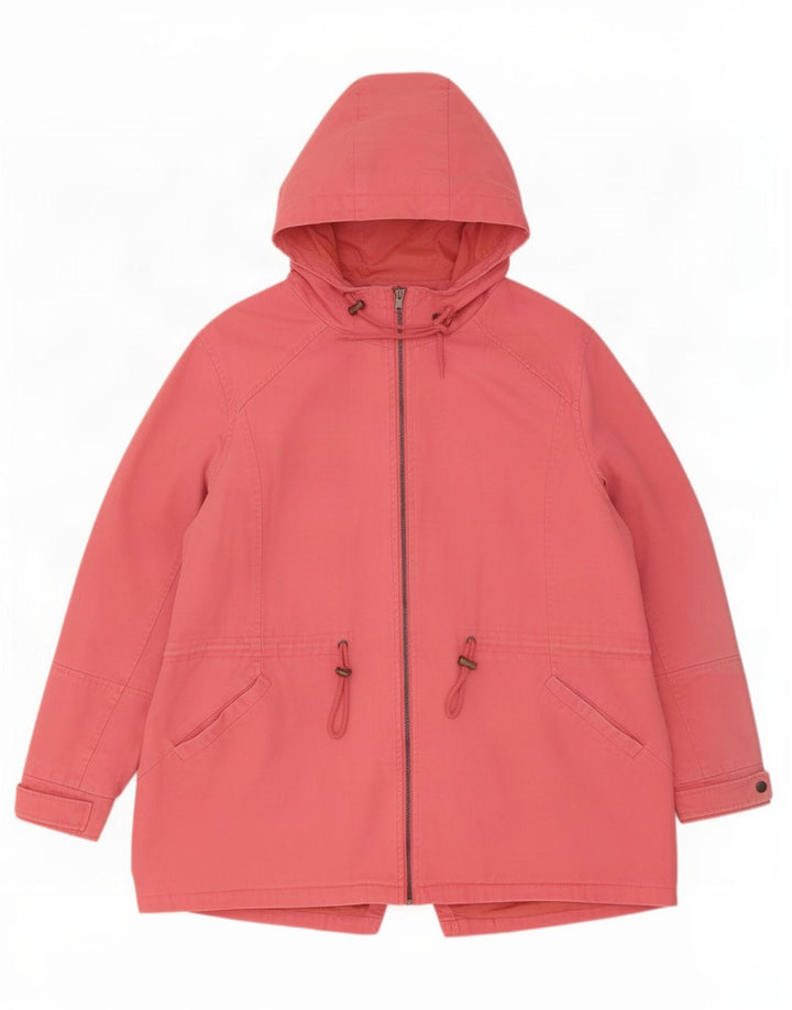 Cotton Traders Womens Hooded Parka Jacket UK 24 4XL Pink