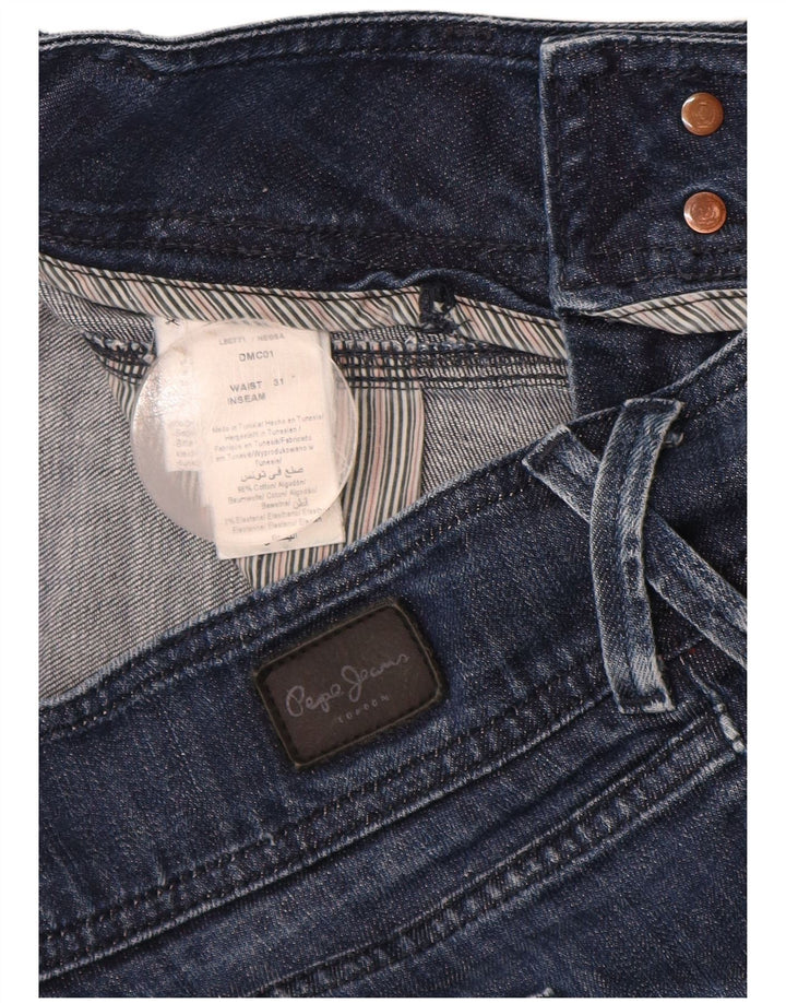 PEPE Jeans Womens Denim Shorts W31 Medium Navy Blue Cotton