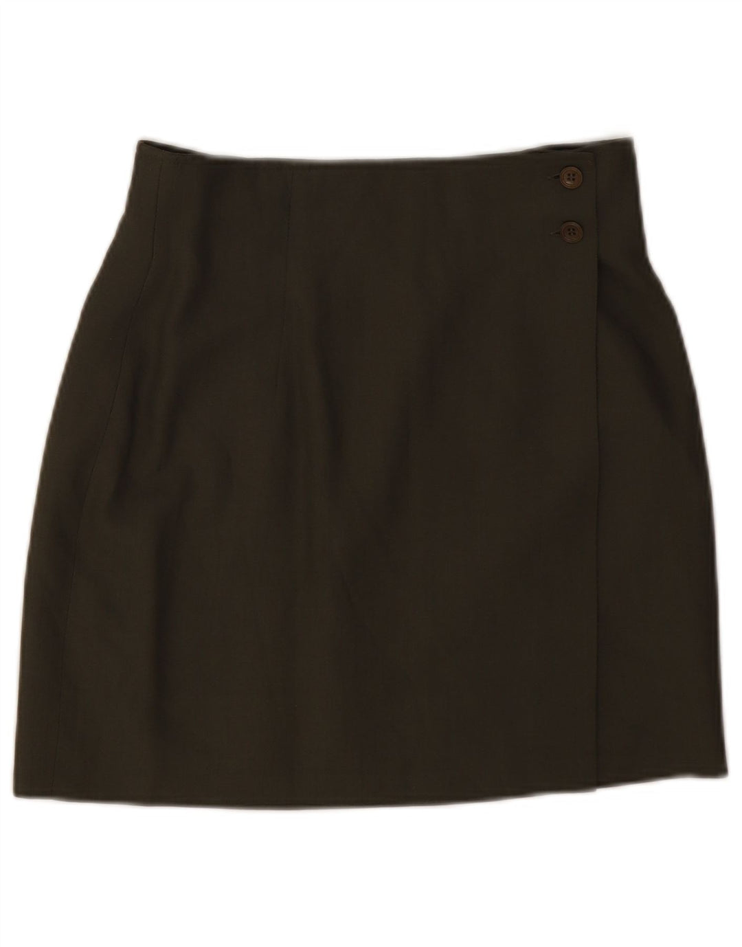 Sisley Womens Wrap Skirt W28 Medium Khaki Viscose