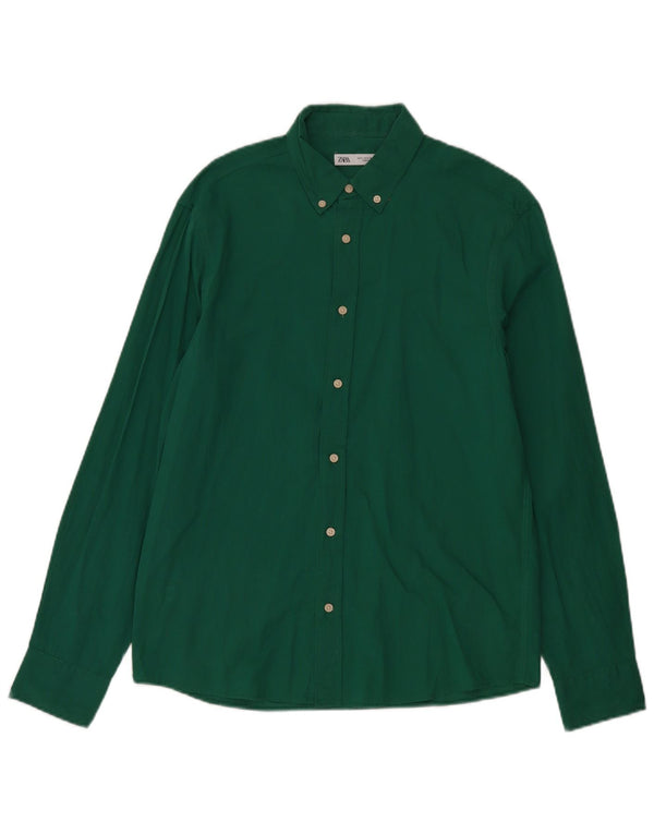 Zara Mens Shirt Small Green