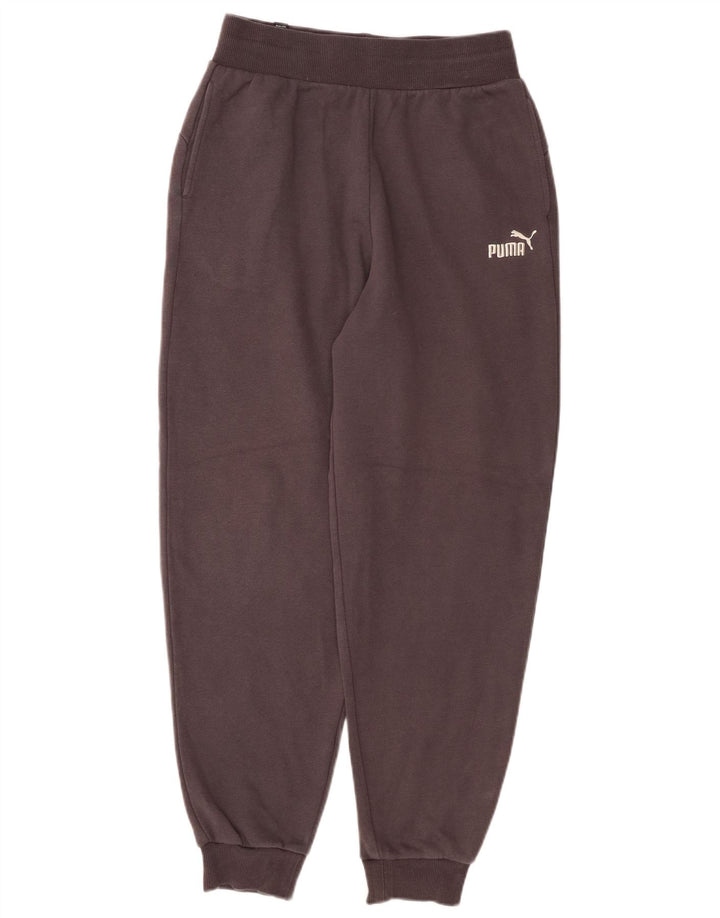 PUMA Womens Tracksuit Trousers Joggers UK 8 Small Grey Cotton