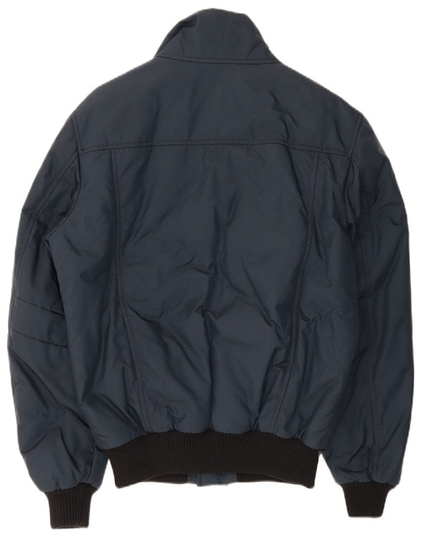 Refrigiwear Mens Bomber Jacket UK 40 Large Navy Blue Colourblock Polyamide