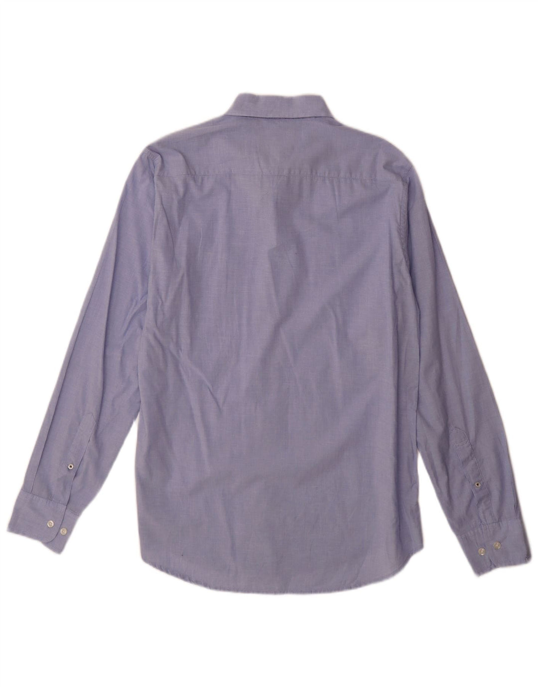 BONOBOS Mens Long Slim Fit Shirt Medium Blue Cotton