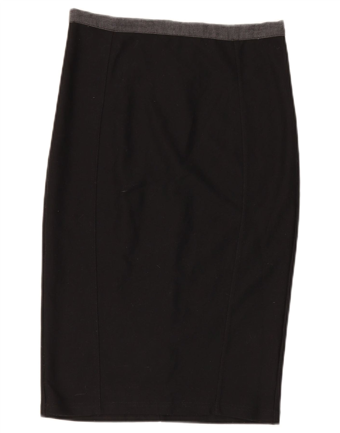 Topshop Womens Pencil Skirt UK 10 Small W28 Black Polyester