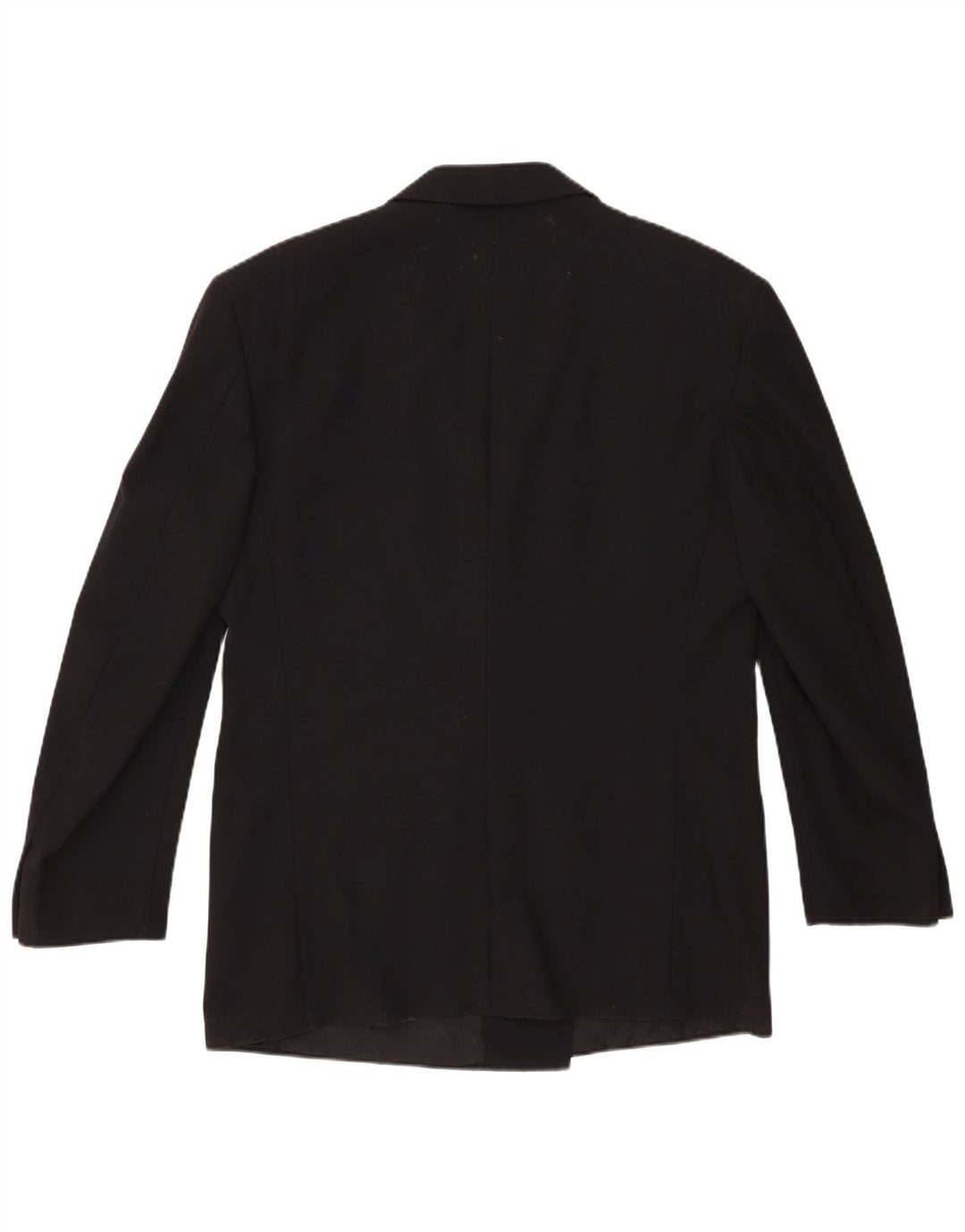 Trussardi Mens Double Breasted Blazer Jacket IT 52 XL Black Virgin Wool