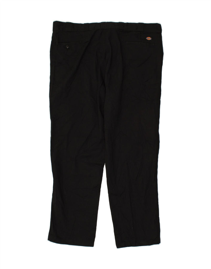 DICKIES Mens 874 Straight Chino Trousers W46 L32 Black Polyester | Vintage Dickies | Thrift | Second-Hand Dickies | Used Clothing | Messina Hembry 