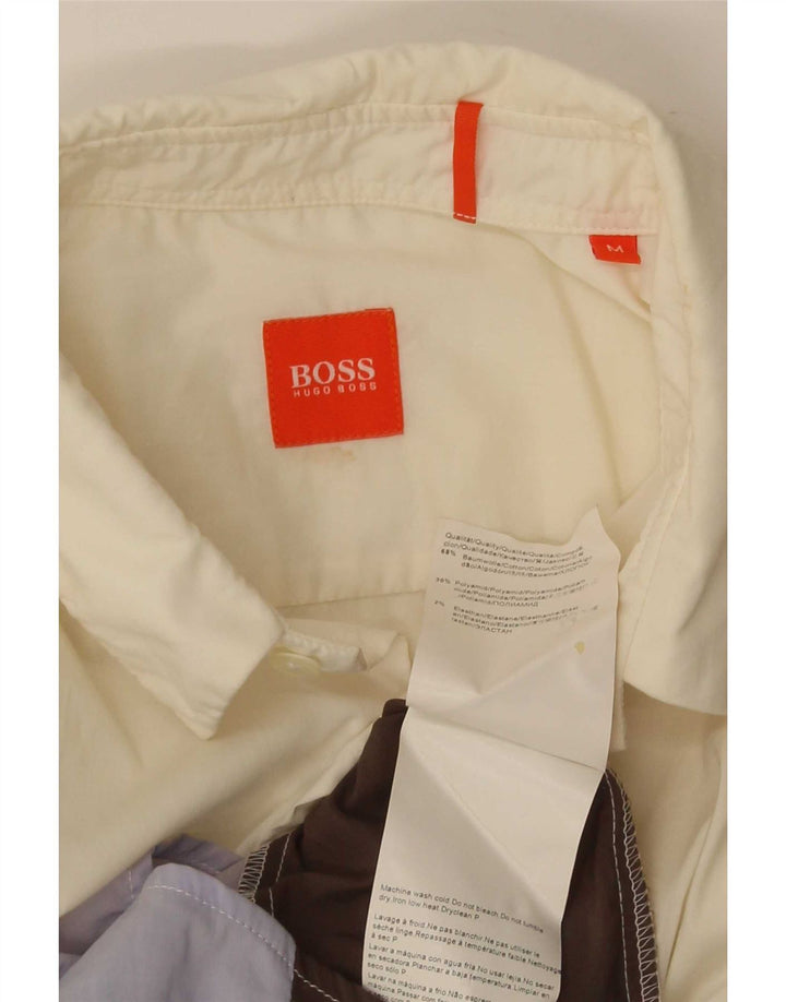 Hugo Boss Mens Shirt Medium Multicoloured Colourblock Cotton
