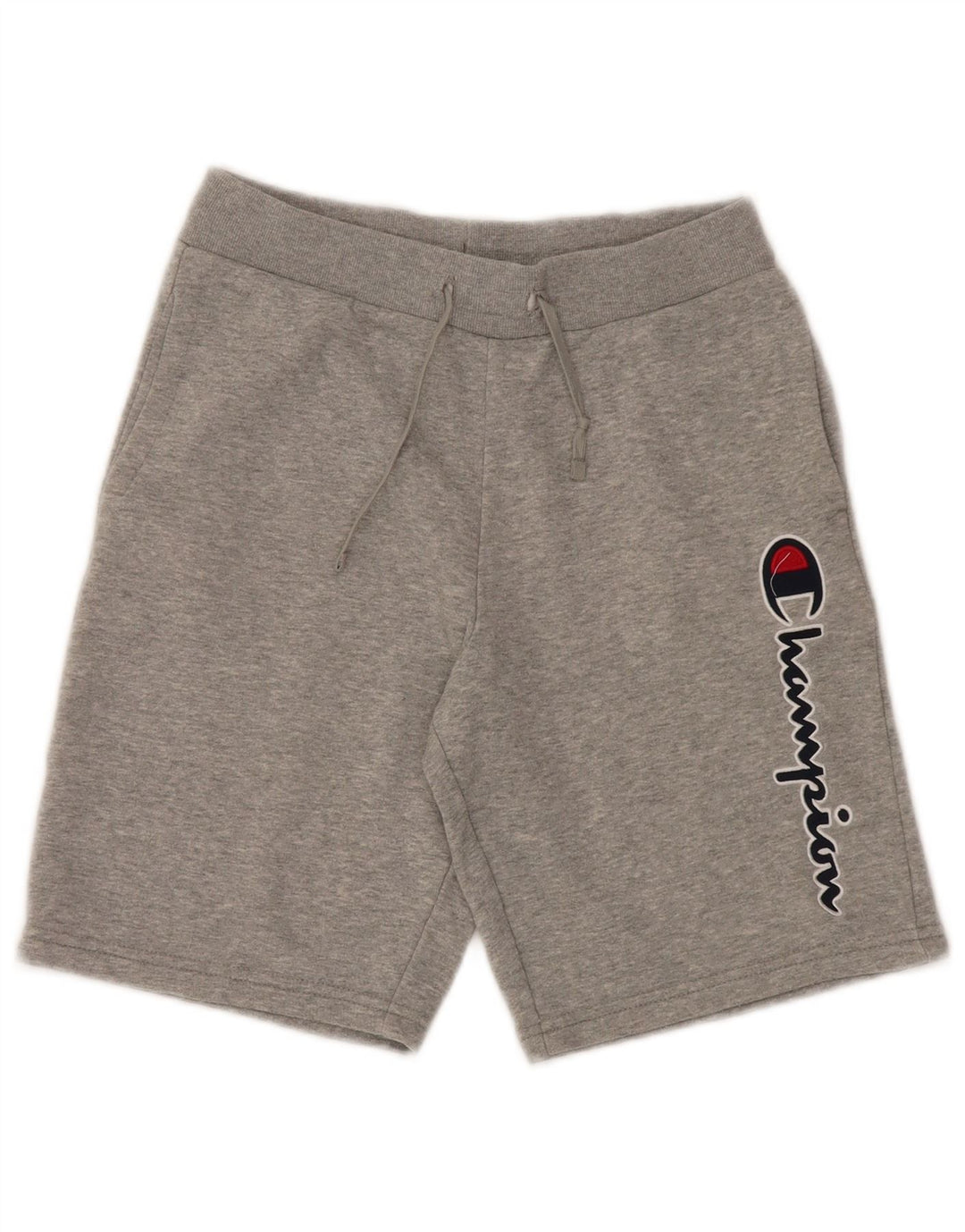 CHAMPION Boys Graphic Sport Shorts 11-12 Years Large Grey