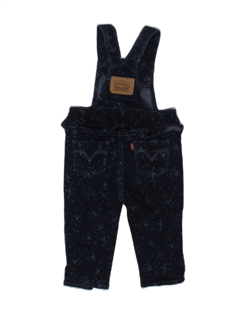 LEVI'S Baby Girls Dungarees Trousers 9-12 Months  Navy Blue Spotted Cotton | Vintage Levi's | Thrift | Second-Hand Levi's | Used Clothing | Messina Hembry 