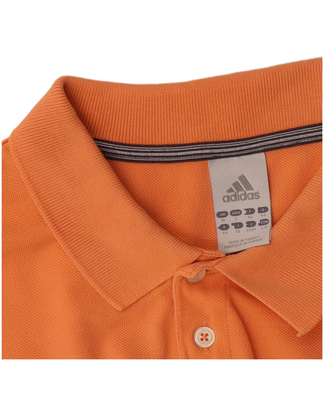 Adidas Womens Polo Shirt UK 18 XL Orange