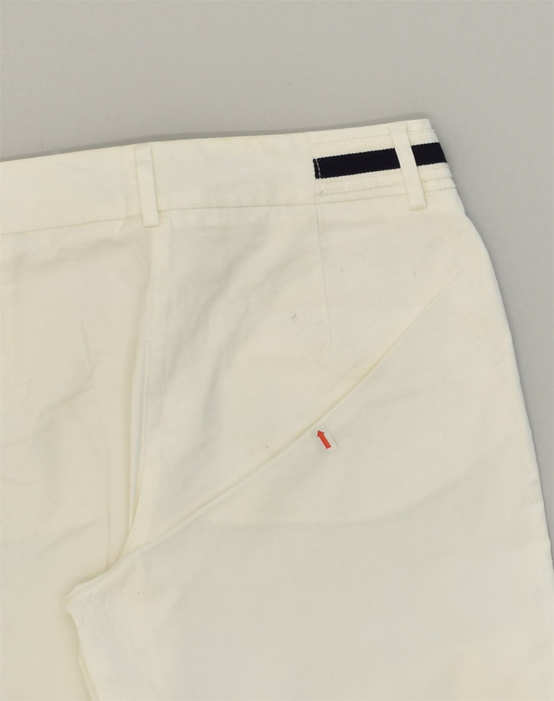 HENRY COTTONS Womens Flare Casual Trousers IT 42 Medium W28 L32 White | Vintage Henry Cottons | Thrift | Second-Hand Henry Cottons | Used Clothing | Messina Hembry 