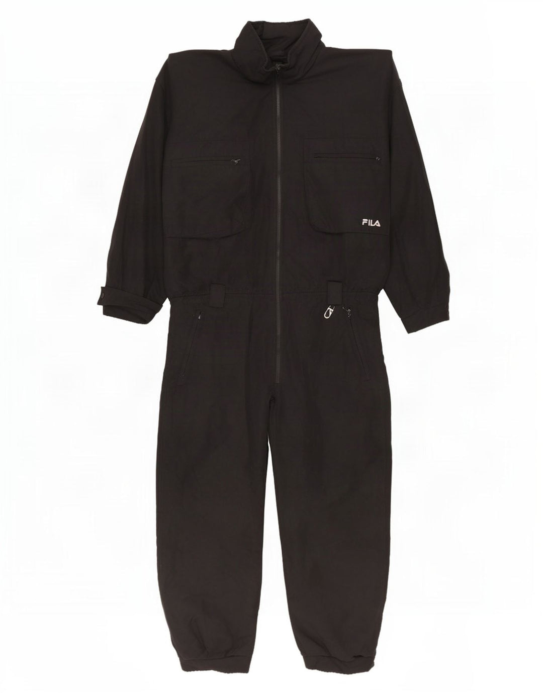 Fila Mens Loose Fit Ski Jumpsuit IT 50 Medium Black Polyamide