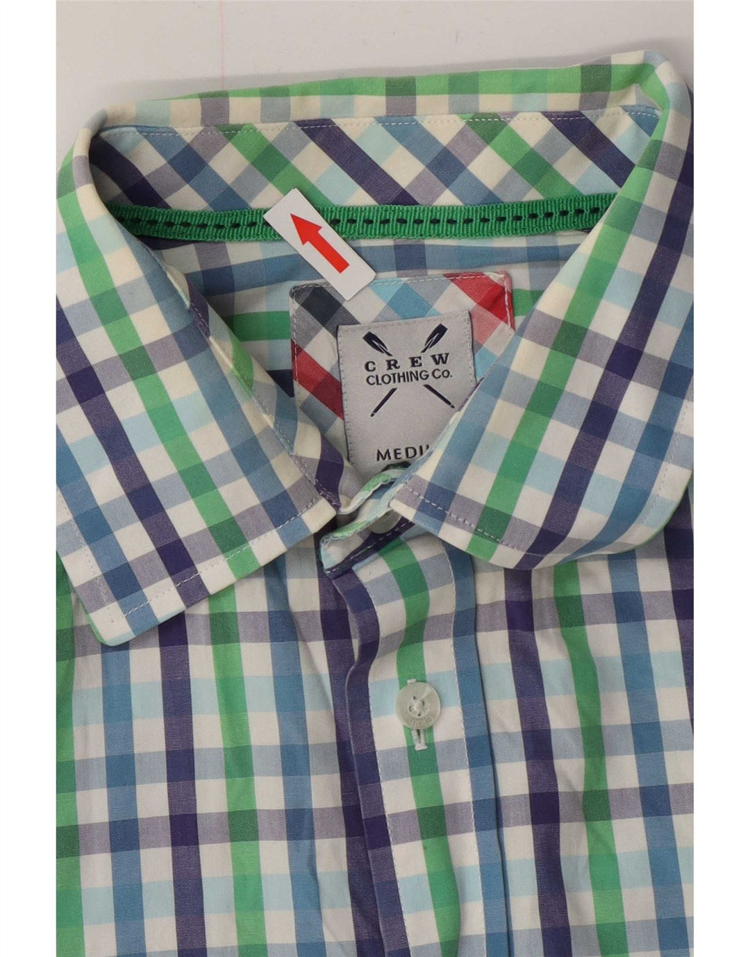 Crew Clothing Mens Classic Fit Shirt Medium Multicoloured Gingham Cotton