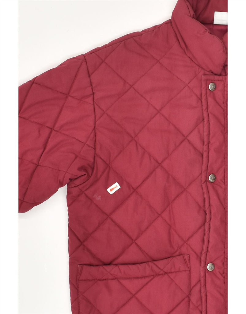 FILA Boys Quilted Jacket 7-8 Years Burgundy Cotton | Vintage Fila | Thrift | Second-Hand Fila | Used Clothing | Messina Hembry 