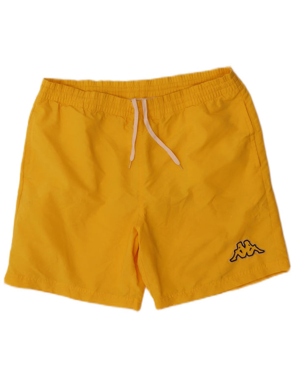 Kappa Mens Swimming Shorts Medium Yellow Polyester