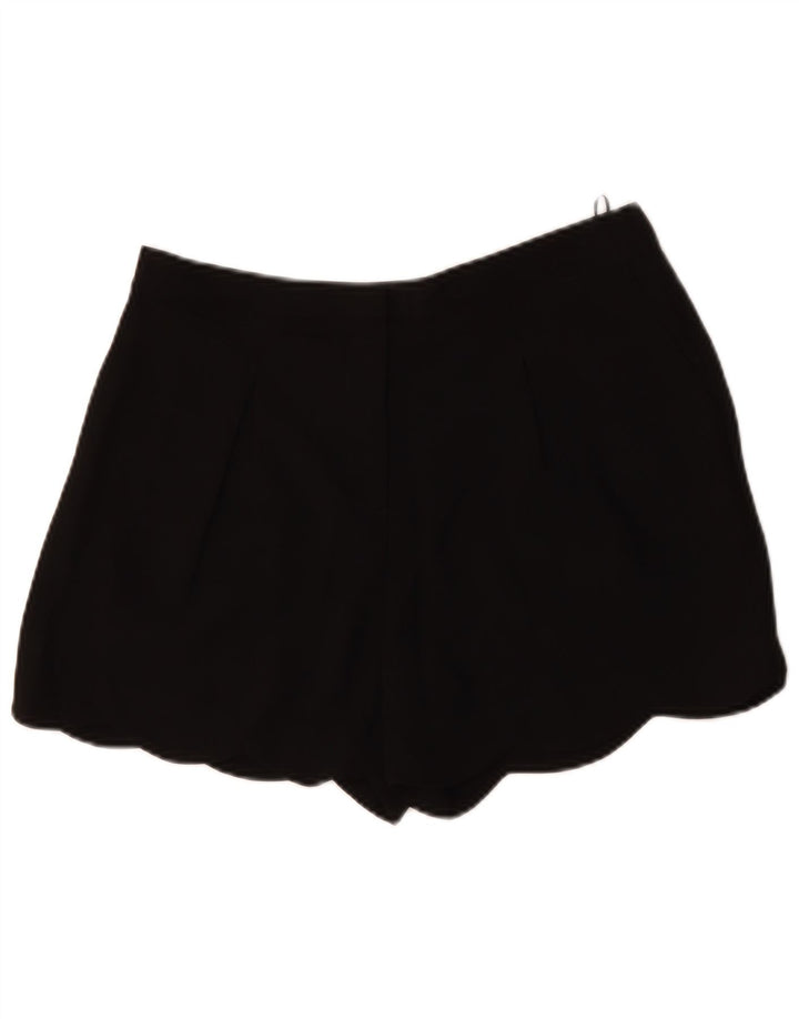 OASIS Womens High Waist Chino Shorts UK 12 Medium W32 Black Polyester