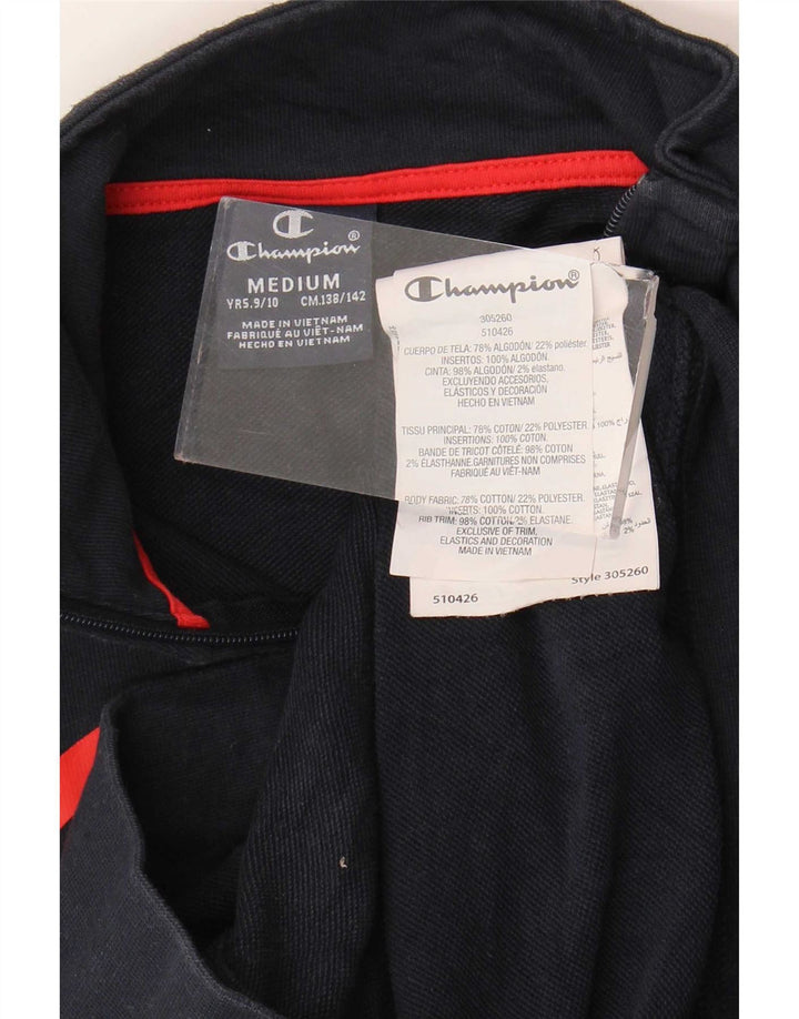 Champion Boys Graphic Tracksuit Top Jacket 9-10 Years Medium Navy Blue