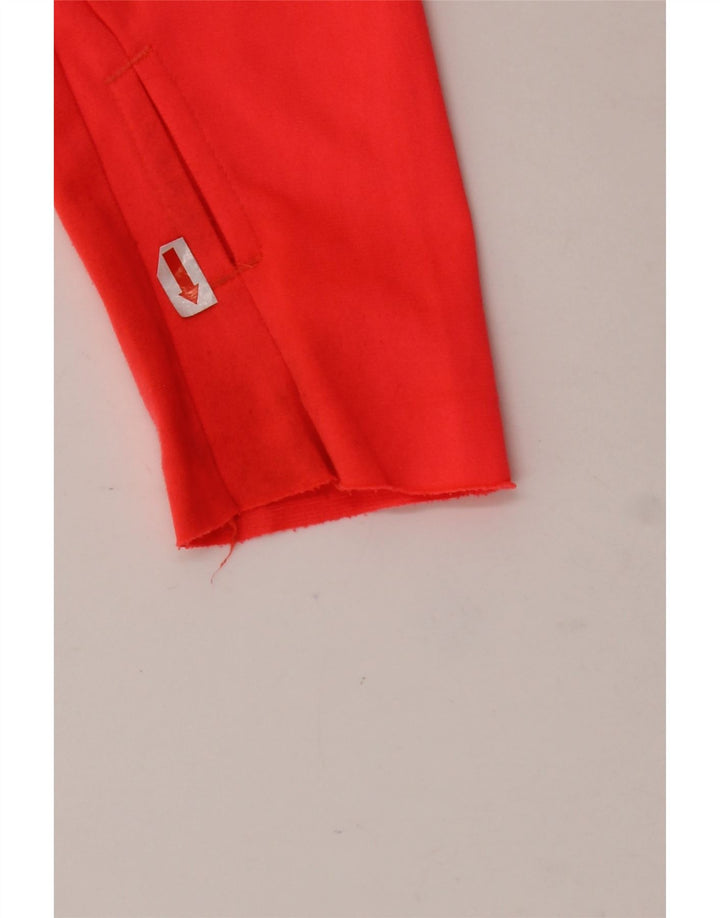 PUMA Boys Zip Neck Pullover Tracksuit Top 11-12 Years Red Colourblock