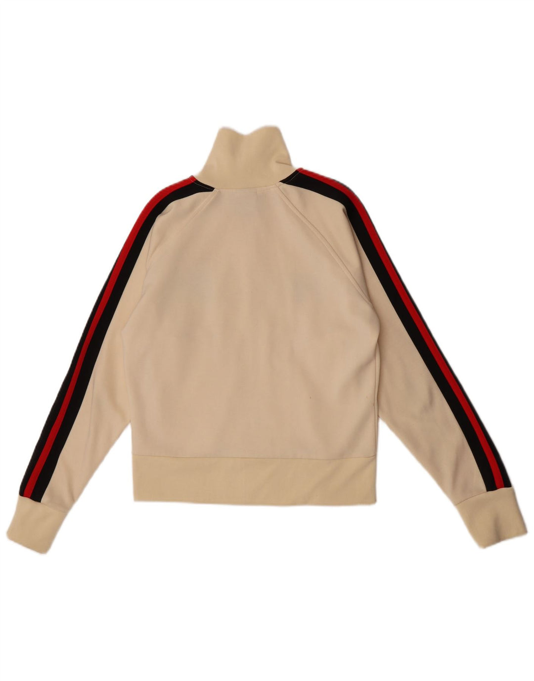 Freddy Womens Crop Graphic Tracksuit Top Jacket UK 14 Medium Beige