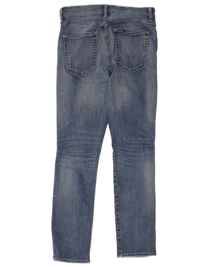 Gap Womens Distressed Slim Straight Jeans W28 L28 Blue Cotton