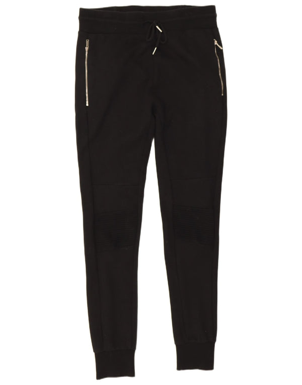 Zara Mens Tracksuit Trousers Joggers Medium Black Cotton