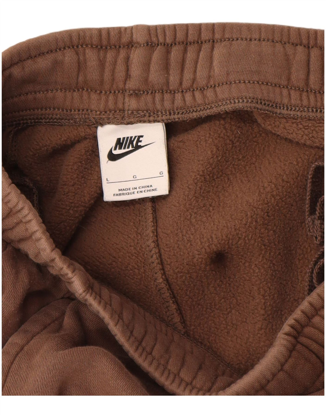 Nike Mens Tracksuit Trousers Joggers Large  Brown Cotton