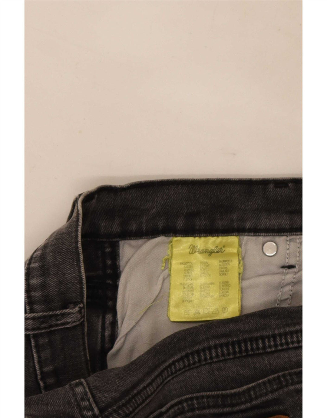 Wrangler Mens Texas Stretch Straight Jeans W33 L34 Grey Cotton