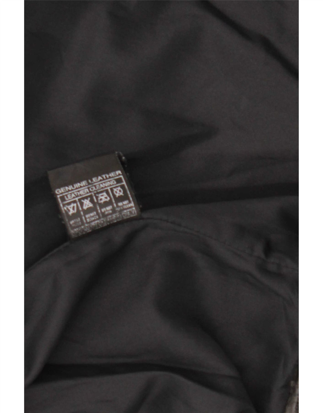 Vintage Mens Bomber Leather Jacket UK 36 Small Black