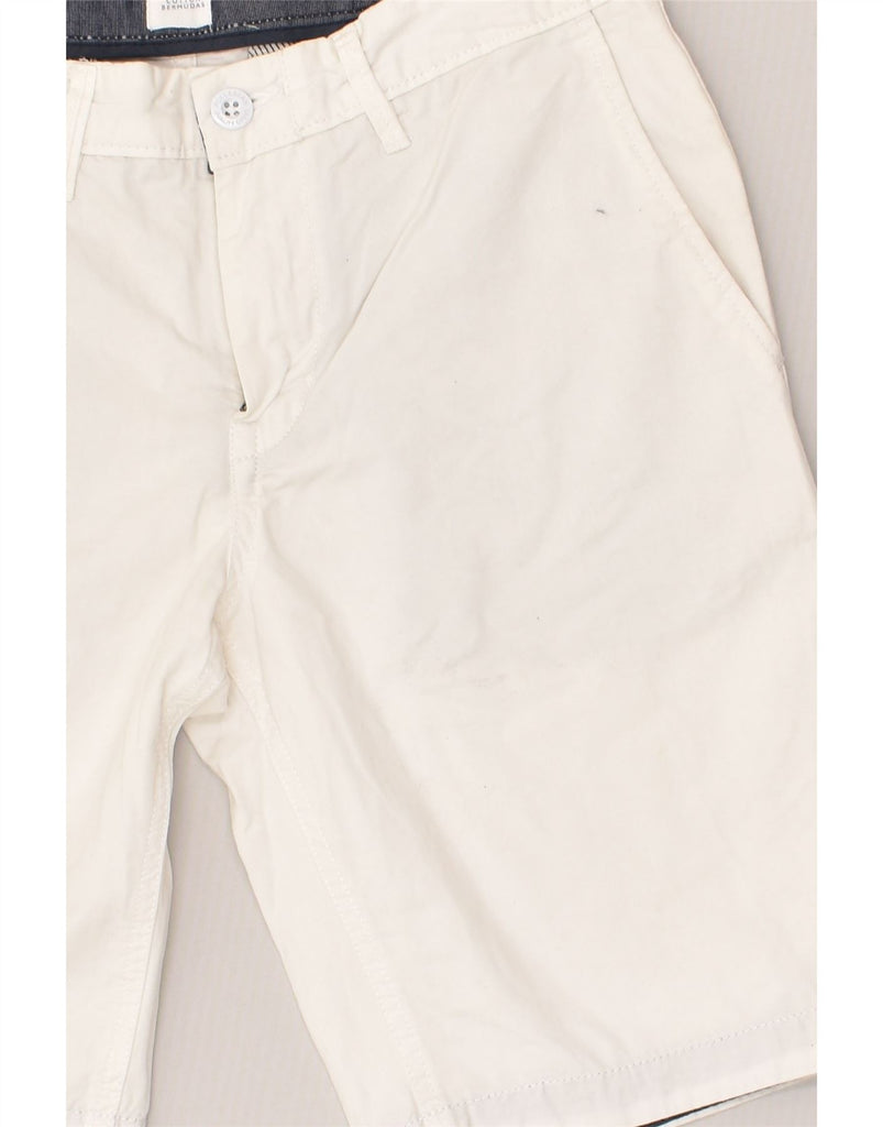 PULL & BEAR Mens Chino Shorts W28 Small White Cotton | Vintage Pull & Bear | Thrift | Second-Hand Pull & Bear | Used Clothing | Messina Hembry 