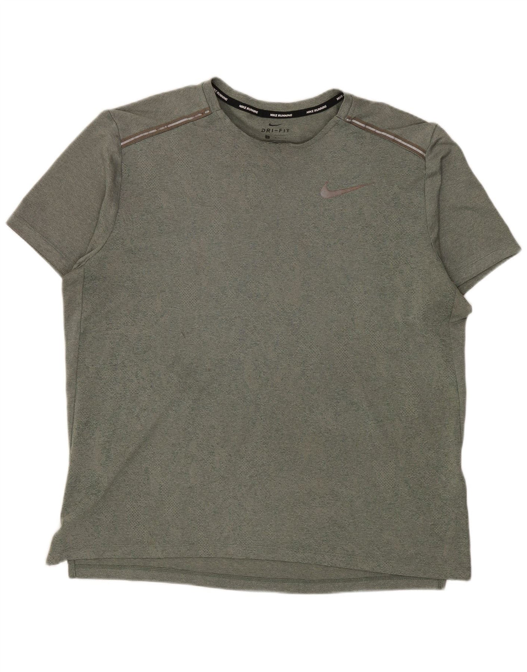 Nike Mens Dri Fit T-Shirt Top Large Green Polyester