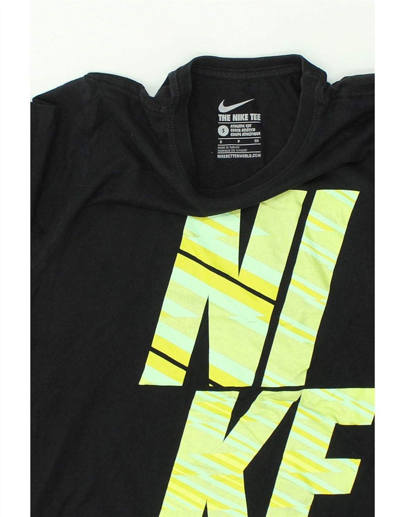 NIKE Mens Graphic T-Shirt Top Small Black Cotton | Vintage Nike | Thrift | Second-Hand Nike | Used Clothing | Messina Hembry 